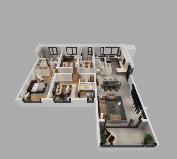 3 Bedroom All Ensuite floor plan
