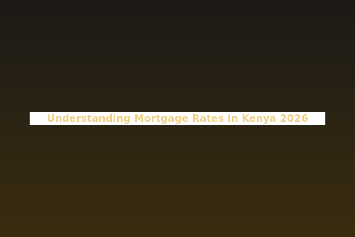 Understanding Mortgage Rates in Kenya 2026
