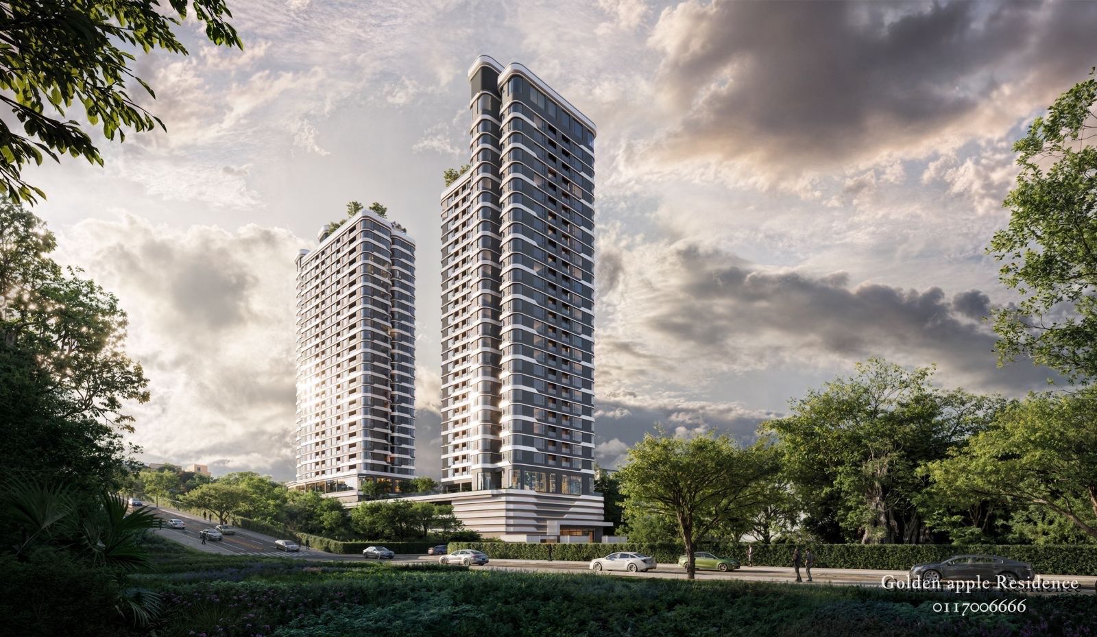 Golden Apple Residence-1 bed, 1 bed plus study 2 and 3 beds