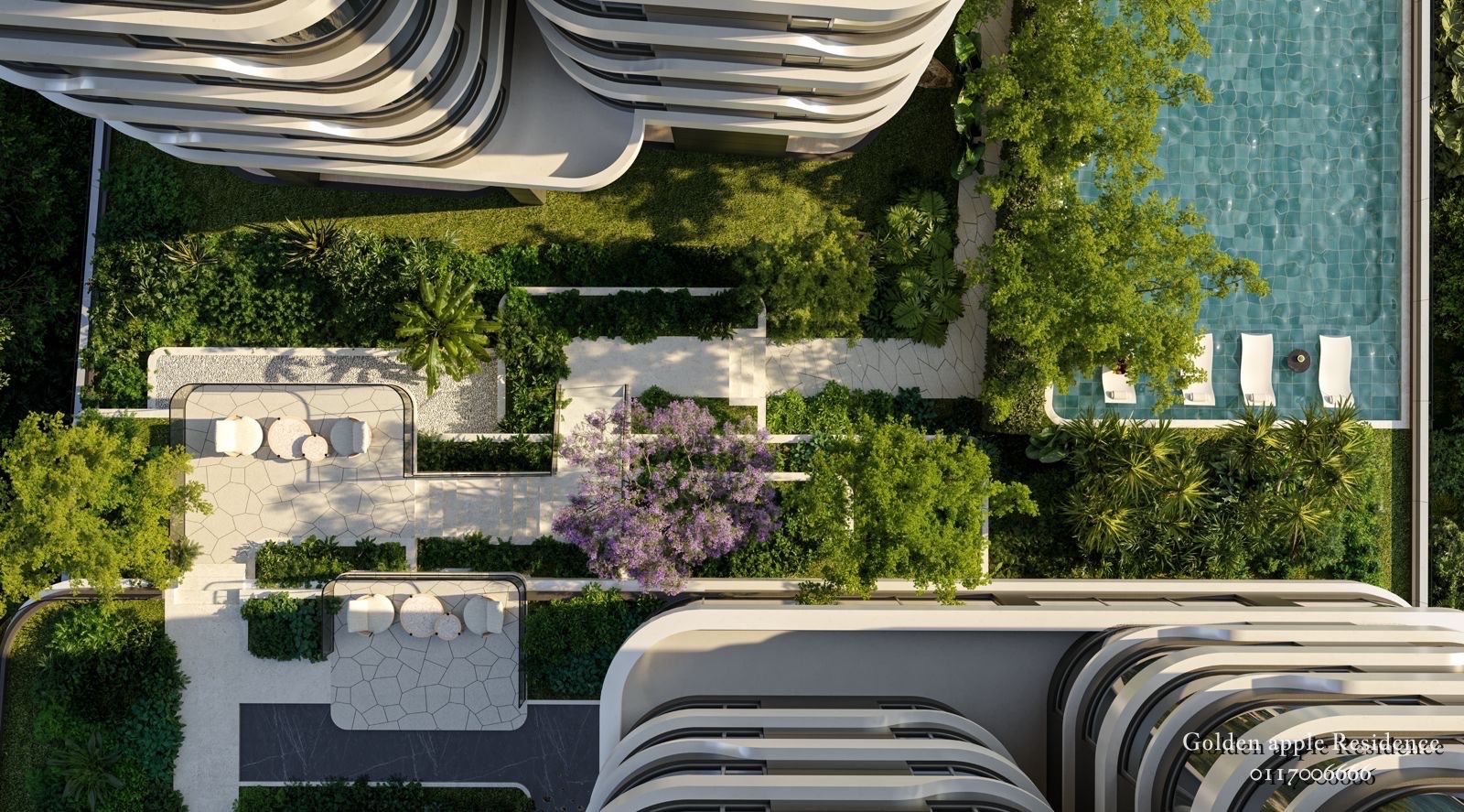 Golden Apple Residence-1 bed, 1 bed plus study 2 and 3 beds